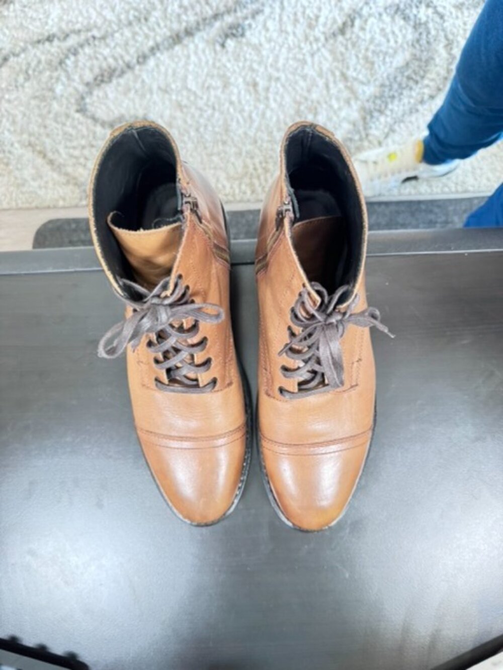 THURSDAY Major Style Leather Boots - Color Cuero Size: US 10.5 - Picture 5 of 13